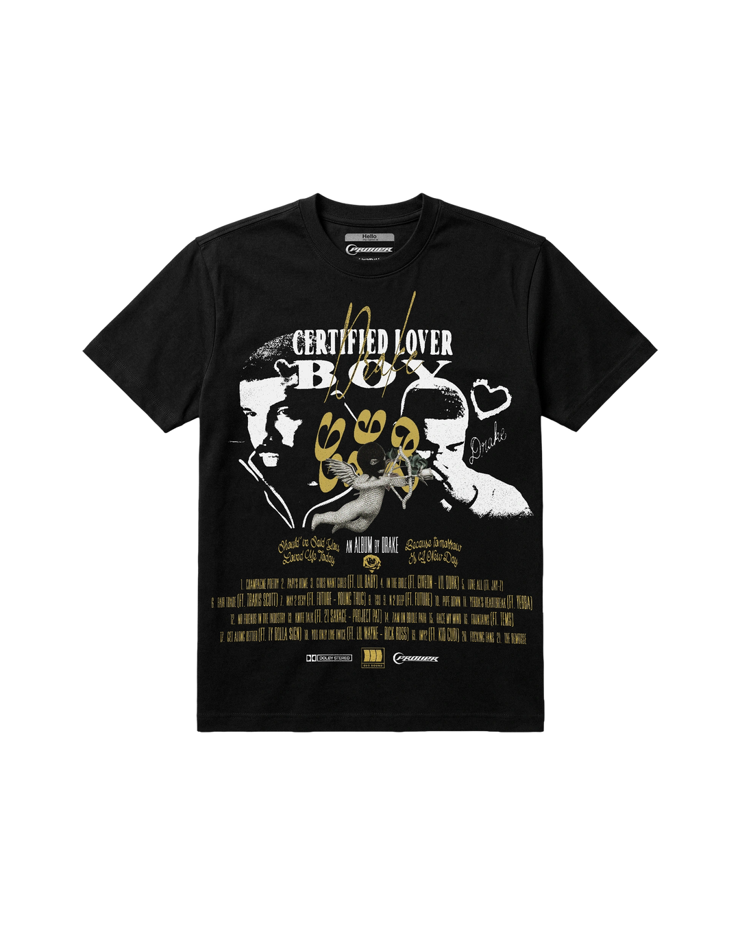 Drake Certified Lover Boy Black Tee (FIT NORMAL)
