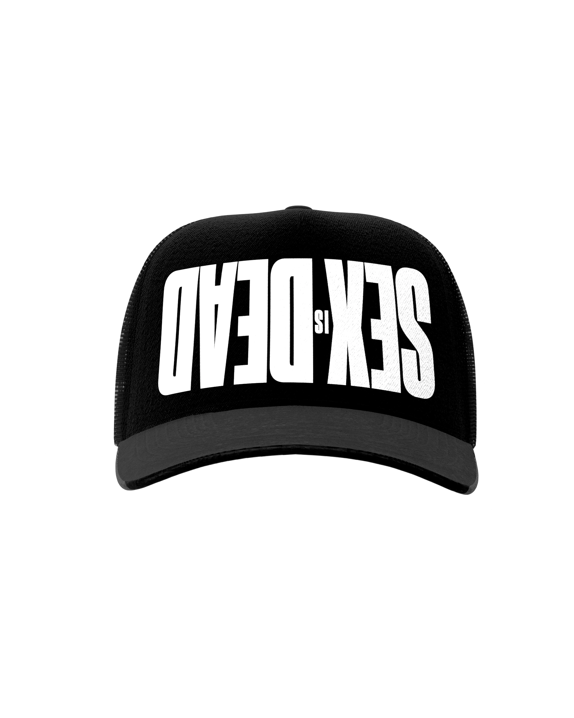 SEX IS DEAD BLACK TRUCKER HAT