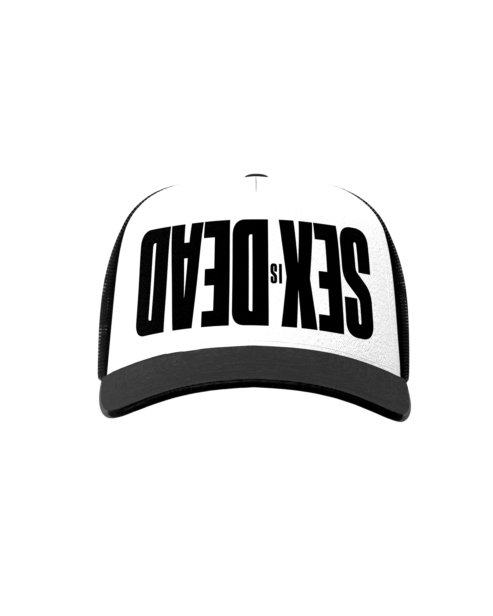 SEX IS DEAD WHITE TRUCKER HAT