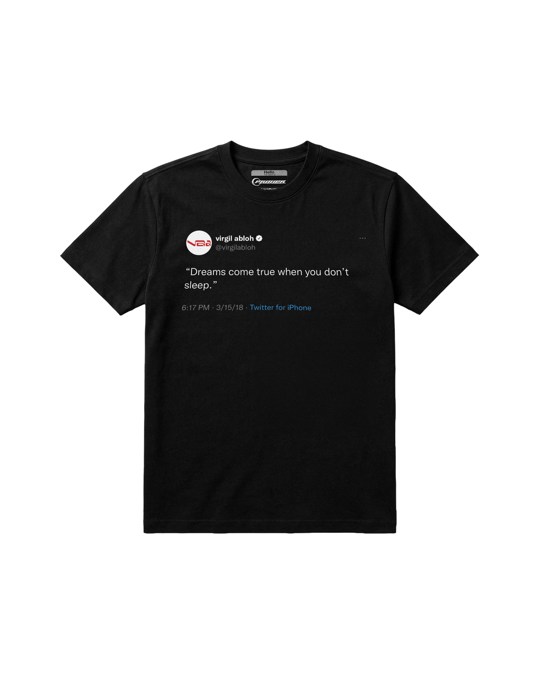 Polera VIRGIL ABLOH TWEET (FIT NORMAL)